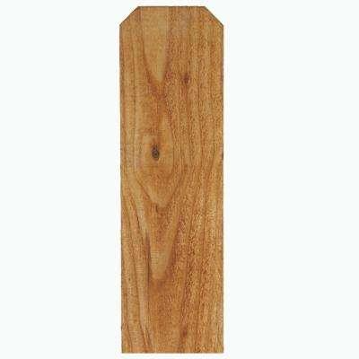 Dog-eared fence picket